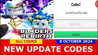 NEW CODES OCTOBER 8 2024 🐫DESERT BladersRebirth ROBLOX  ALL CODES [upl. by Ydnas212]