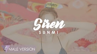 MALE VERSION  SUNMI  Siren [upl. by Ogires958]