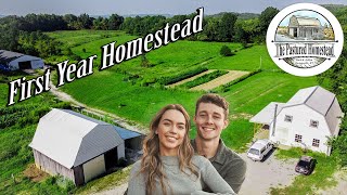 1 Year on a 26 Acre Farm  Homestead Tour [upl. by Pratt]