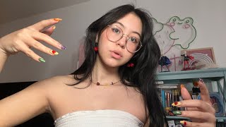 ASMR Personal Attention Face Touching Massaging Hair Brushing amp Body Triggers lofi [upl. by Falito]