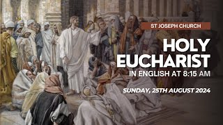 Live Holy Eucharist Sunday Holy Mass  815 am 25th Aug 2024 St Joseph Church Mira Road [upl. by Uhthna]