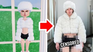 Roblox Dress to Impress but I Wear the Outfit In Real Life [upl. by Whetstone]