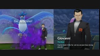 Walkthrough Boss Giovanni and his Shadow Articuno pokemon reward [upl. by Carl]