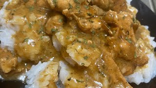 QUICK CHICKEN WITH GRAVY amp RICE [upl. by Aidne]