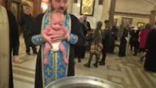 Five hundred infants baptized in a single ceremony [upl. by Lisle127]