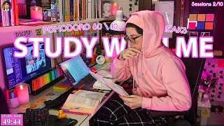 STUDY WITH ME LIVE  11 HOURS ✨ Harvard Student Rain sounds Pomodoro 60 FiveMonthsStudyChallenge [upl. by Coppinger314]