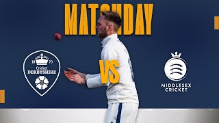 🔴 LIVE  Derbyshire vs Middlesex Day Three [upl. by Ainej]