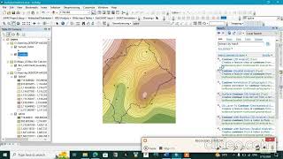 Preparing an isohyetal map using ArcMap [upl. by Oneg]