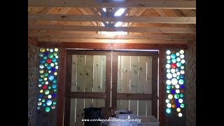 Cordwood Workshop  Install a window box [upl. by Halstead]