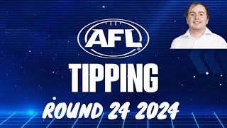 AFL Round 24 2024 Tips ✔️❌ [upl. by Borg14]