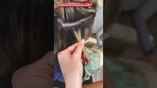 Instalación de extensiones de cabello hairextensions hairextension extensions [upl. by Aniat]