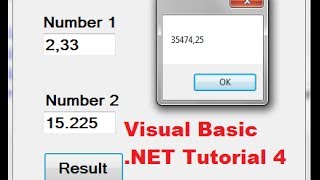 Visual Basic NET Tutorial 4  How to Create a Simple Calculator in Visual Basic [upl. by Morty]