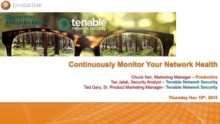 Tenable SecurityCenter CV Webinar [upl. by Schertz]