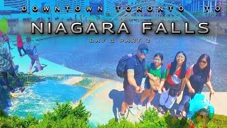 Downtown Toronto to Niagara Falls Ontario  Mega Bus  Canada day  Toronto trip Day 1 pt 2 [upl. by Ardnahc]