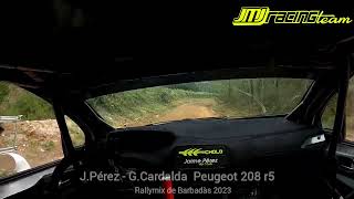 Rallymix de Barbadàs 2023 Cámara Onboard JPérez Cholo  GCardalda Puer Peugeot 208 r5 [upl. by Ennaul929]