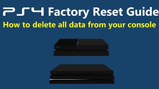 How to Factory Reset a PS4 Initialize Delete All Data [upl. by Dobson100]