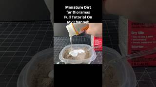 Realistic MINIATURE Scenery Using REAL Dirt For Diorama diy miniature diorama [upl. by Oidualc]