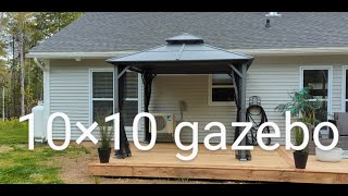 10 ×10 Gazebo Easy assembly [upl. by Asor]