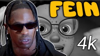 Travis Scott FEIN But Its An Animated Artist  Travis Scott Fein In Thunderstorm [upl. by Anhoj]