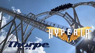 Hyperia Thorpe Park Off Ride 4K POV  Tallest Coaster in the UK [upl. by Sharyl]