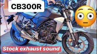 2019 Honda CB300R Stock Exhaust Sound [upl. by Ashli]