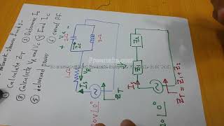 SeriesParallel AC circuits analysis Examples 5 أمثلة على تحليل دوائر التيار المتناوب جزء 5 [upl. by Trellas677]