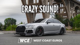 WCE B9 S4  S5 Titanium Valved Exhaust  Sound Clips [upl. by Elram70]