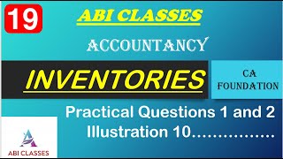 CA Foundation Accountancy CH 4 Inventories  llust10 and Practical sums1 and 2  Tamil and English [upl. by Bouchard]