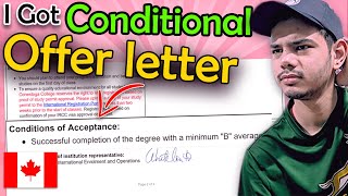 How to get Conditional Offer Letters from Canada College Jan intake 2024 [upl. by Aicened462]