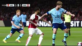 Arsenal vs Brentford Premier League 2324 Full Match  Video Game Simulation PES 2021 [upl. by Kaitlynn981]