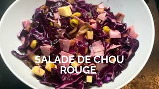 Salade de chou rouge  سلطة الكرنب الاحمر [upl. by Ydoow204]