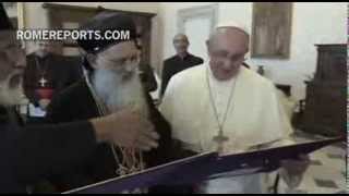 Pope Francis meets with leader of Malankara Orthodox Syrian Church [upl. by Idyh899]