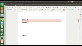 générer la table de matière automatiquement sur LibreOffice writer ubuntu [upl. by Charita]