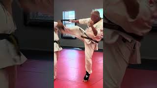 Kyokushin Karate Elite Black Belt Sparring karate short shorts shortvideo [upl. by Magree]