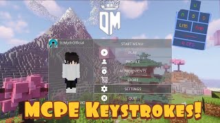 Minecraft Bedrock Keystrokes for Mobile DMOD Client Update Keystrokes and Godly UI [upl. by Petrick321]