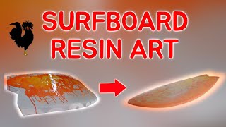 SURFBOARD GLASSING RESIN ART SATISFYING [upl. by Ruddy]