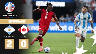 Copa América 2024  Argentina 20 Canadá  Semifinal [upl. by Llet]