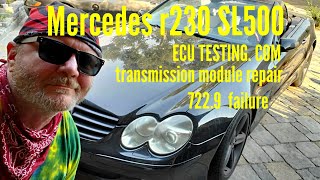 Mercedes r230 SL500 transmission repair ECUTESTINGCOM module repair 7229 failure [upl. by Yeargain289]