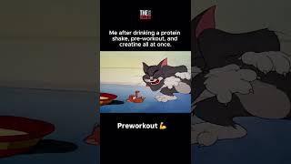 pre workout kicking in preworkout tomandjerry meme [upl. by Zirkle]