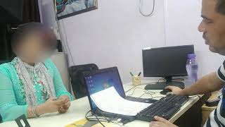 Live Interview for the post of receptionist job  How to appear in job interview  Real Interview [upl. by Addiel]