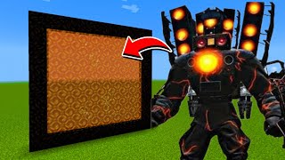 How to Make A Portal To Energized Titan Speakerman Dimension in Minecraft [upl. by Aeriell250]