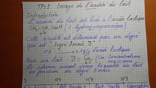 Dosage de lacidité du lait [upl. by Weeks]