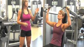 How to do a Shoulder Press using Life Fitness Equipment [upl. by Knoll]