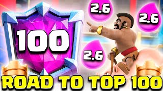 HOG 26 ROAD TO TOP 100 PART 12  CLASH ROYALE [upl. by Airam]