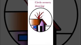 shortscirclescenerydrawing circledrawing circlescenery drawing [upl. by Enirehs993]