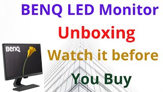 Benq 22 Inch Full HD IPS bezel less budget monitor GW2283 unboxing Its Awesome [upl. by Anial]