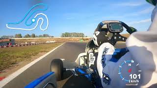 Lap around Franciacorta Karting Track  Birel Art  Ricciardo Kart  Iame Ok Senior [upl. by Udella]