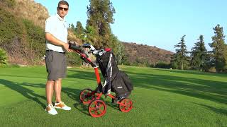 CaddyTek 3 Wheel Golf Push Cart Review My Likes amp Dislikes About This 3 Wheel Pushcart [upl. by Gnat666]