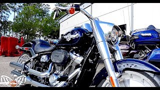 2019 HarleyDavidson Softail Fat Boy 114 in Midnight Blue NEW Color [upl. by Duj]