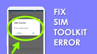 Sim Toolkit Not installing  Error on application  Airtel sim  sim toolkit error problem [upl. by Sly]